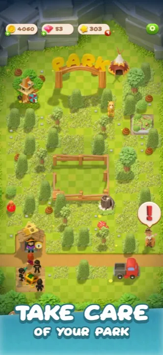 Animal Park gameplay: take care of your park