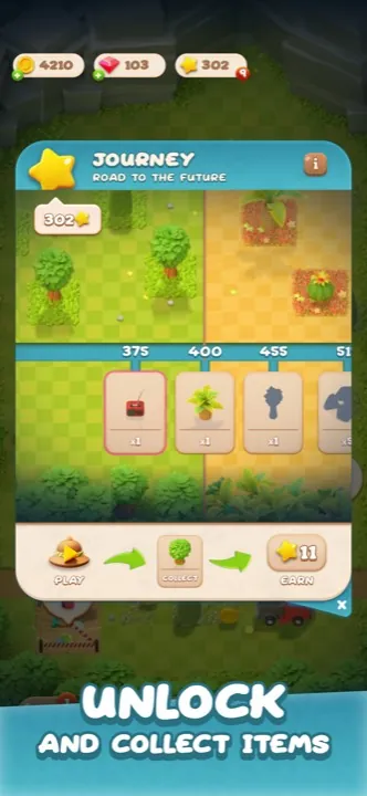Animal Park gameplay: unlock and collect items