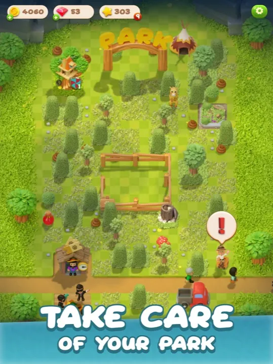 Animal Park gameplay: take care of your park