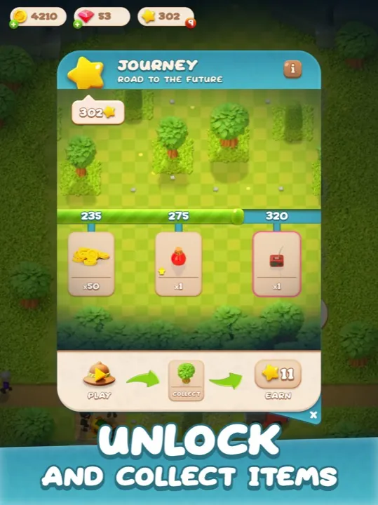 Animal Park gameplay: unlock and collect items