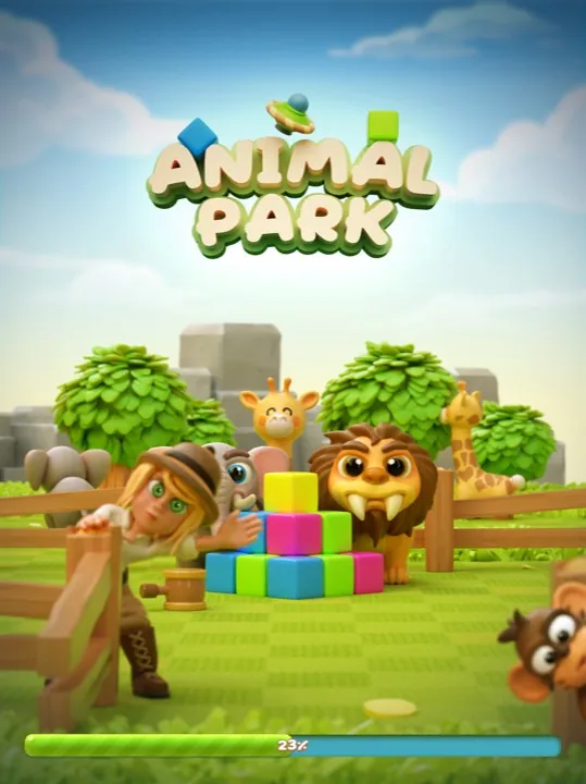 Animal Park key art with animals and explorer